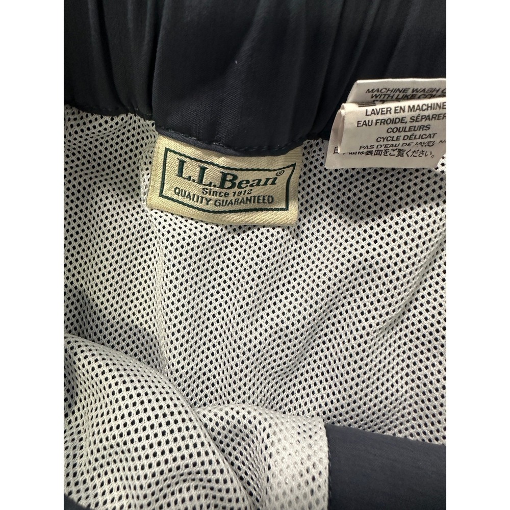 LL Bean Swift River Lined Shorts Mens XL Belted Nylon Blue 9" Cargo Outdoor Hike - Picture 14 of 16